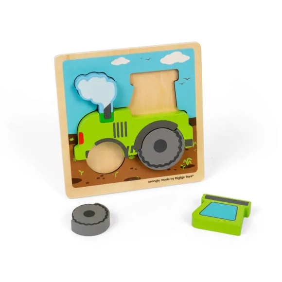 Chunky Lift-Out Puzzle - Tractor