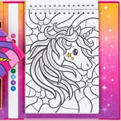 Colour by Numbers - Unicorn Dreaming