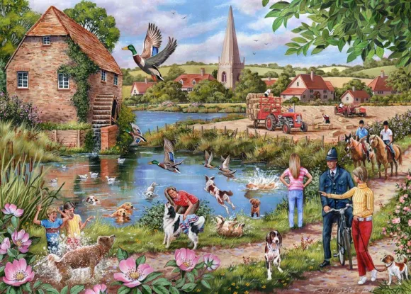 Doggy Paddle - 1000 Piece Jigsaw Puzzle