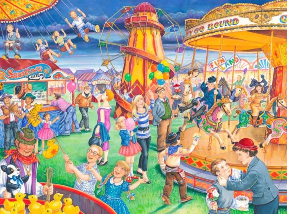 Fairground Rides - BIG 250 Piece Jigsaw Puzzle