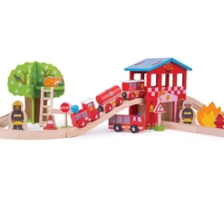 Fire Station Train Set