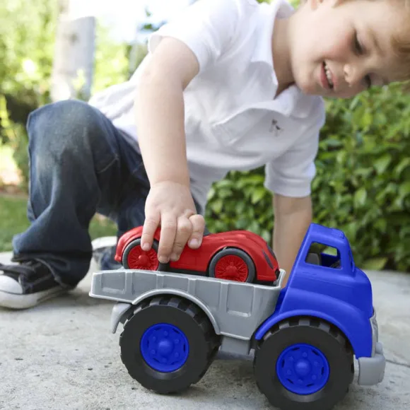 Flatbed Truck with Race Car