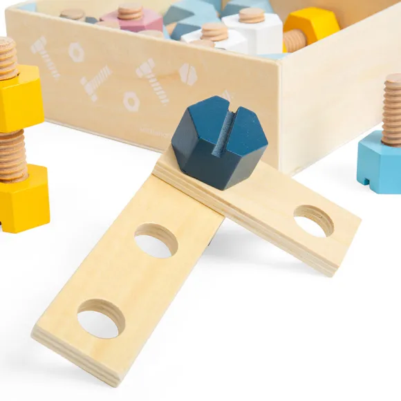 FSC® Certified Crate of Nuts & Bolts
