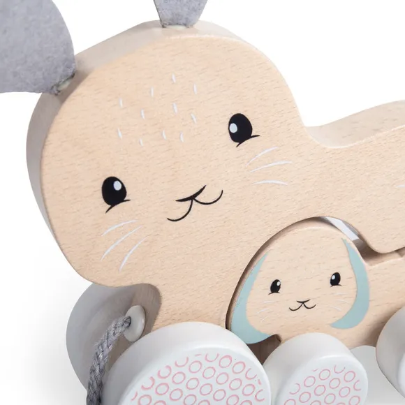 FSC® Certified Pull Along Bunny & Baby