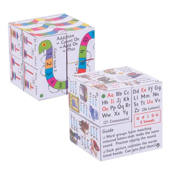 Key Stage 1 Cube Book Pack - Add & Subtract and Spelling Cubes