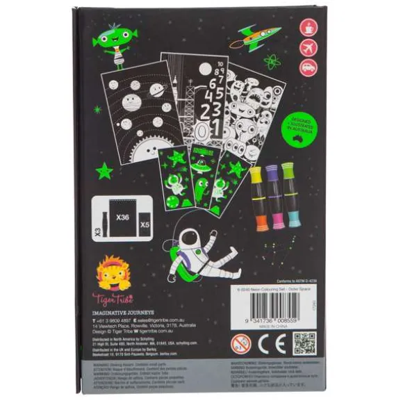 Neon Colouring Set - Outer Space