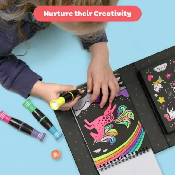 Neon Colouring Set - Unicorns and Friends