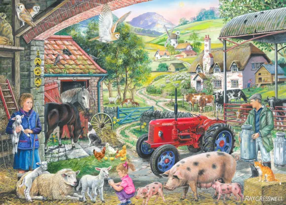 No.2 - On The Farm - 1000 Piece Jigsaw Puzzle
