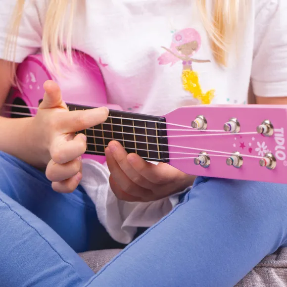 Pink Guitar (Flowers)