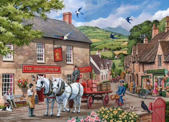 Pulling Their Weight - BIG 500 Piece Jigsaw Puzzle