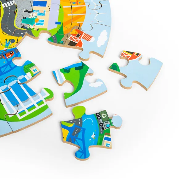 Recycling Circular Floor Puzzle (50pc)