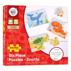 Sealife (6 Piece Puzzles) - 3 Puzzles