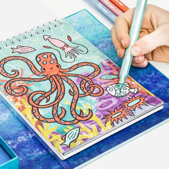 Shimmer Colouring Set - Sea Life