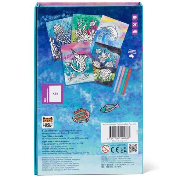Shimmer Colouring Set - Sea Life