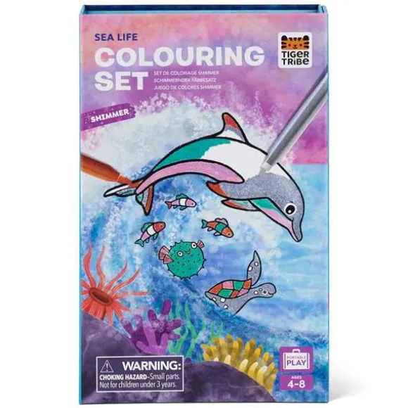Shimmer Colouring Set - Sea Life
