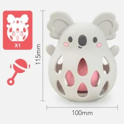 Silicone Rattle - Koala