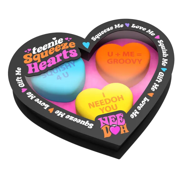 Teenie NeeDoh Squeeze Hearts (Pack of 3)