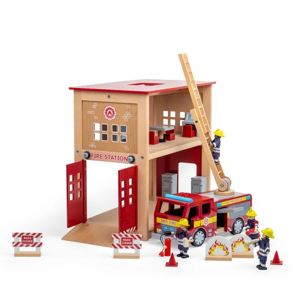 Tidlo Fire Station Toy Bundle