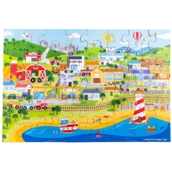 Transport Town Floor Puzzle - DAMAGED BOX