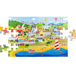 Transport Town Floor Puzzle - DAMAGED BOX
