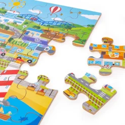 Transport Town Floor Puzzle
