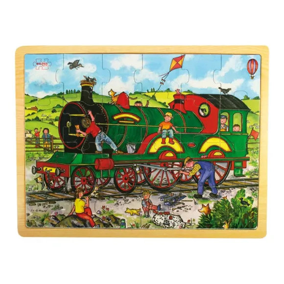 Tray Puzzle Train