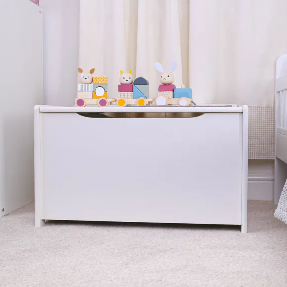 White Toy Chest