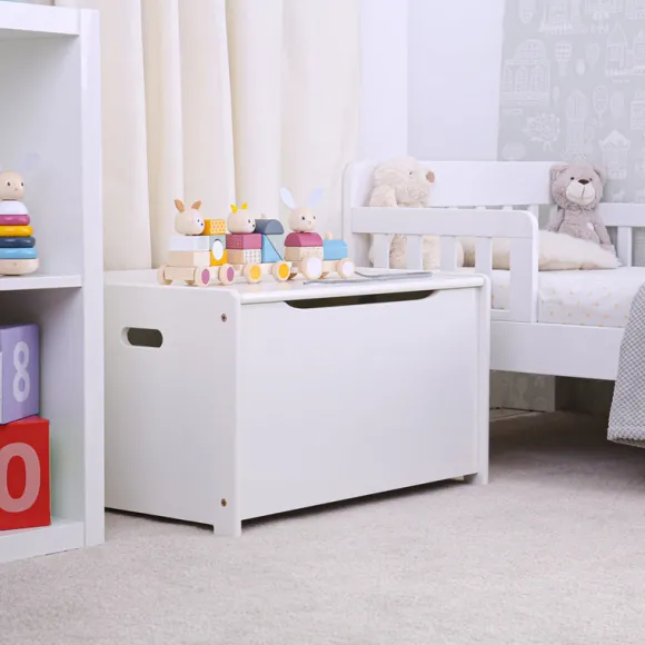 White Toy Chest